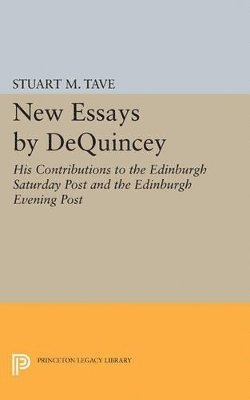 New Essays by De Quincey 1