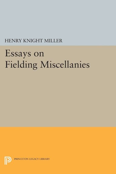 bokomslag Essays on Fielding Miscellanies