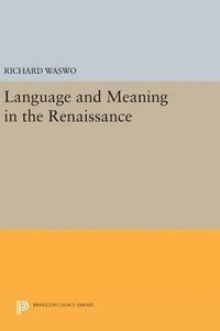 bokomslag Language and Meaning in the Renaissance