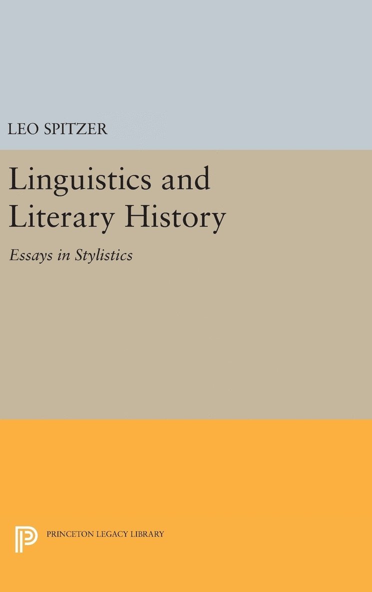 Linguistics and Literary History 1