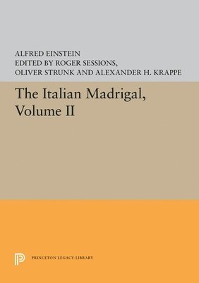 Alfred Einstein - Italian Madrigal, Häftad