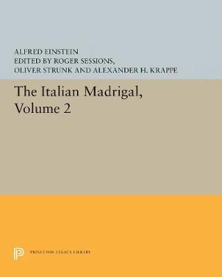 Alfred Einstein - Italian Madrigal, Inbunden