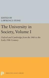 bokomslag The University in Society, Volume I