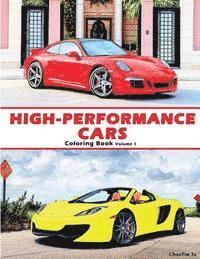 bokomslag High-Performance Cars: A Coloring Book of Cars