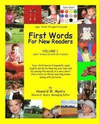 bokomslag First Words For New Readers: Learning Sight Words Of Different Levels In Context With Color Photographs