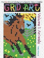 bokomslag Grid Art: Animals: Coloring Book for Kids and Adults