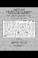 bokomslag Matthew: A Rabbinic Jewish Source Commentary And Language Study Bible: KJV-Greek-Hebrew With Transliteration