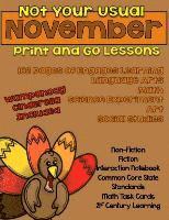 bokomslag Not Your Usual November Print and Go Lessons