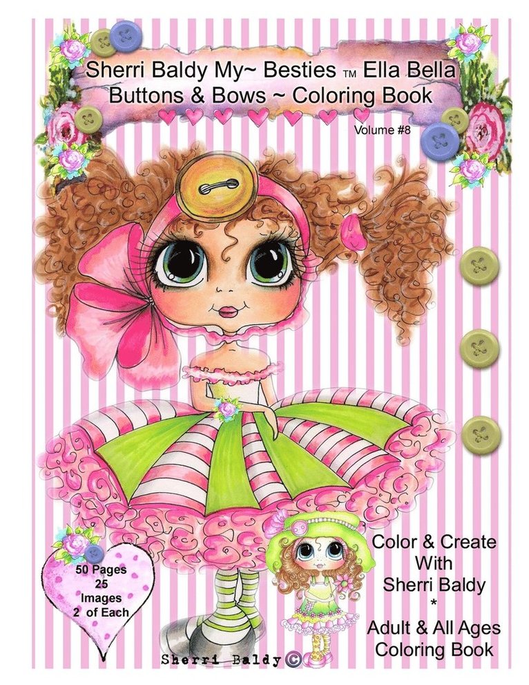 Sherri Baldy My-Besties Ella Bella Buttons And Bows Coloring Book 1