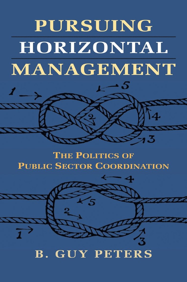 B. Guy Peters, B Guy Peters - Pursuing Horizontal Management, Häftad