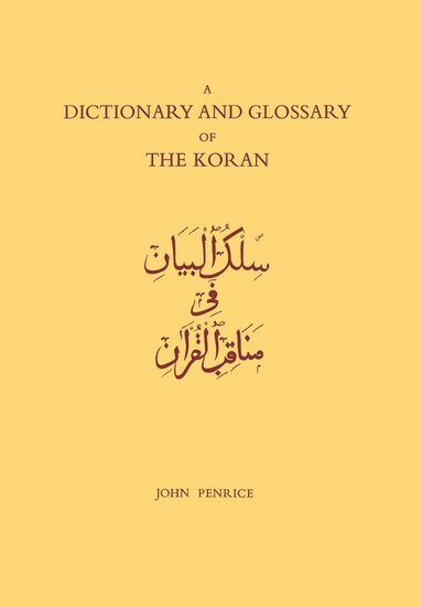 bokomslag Dictionary and Glossary of the Koran