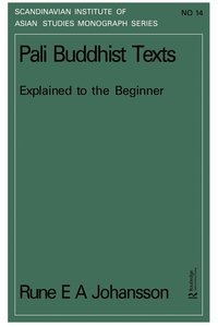 bokomslag Pali Buddhism Texts     Nims14