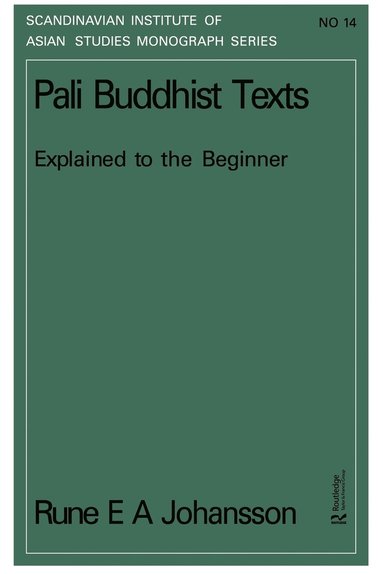 bokomslag Pali Buddhism Texts Nims14