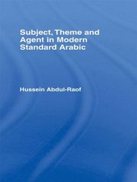 bokomslag Subject, Theme and Agent in Modern Standard Arabic