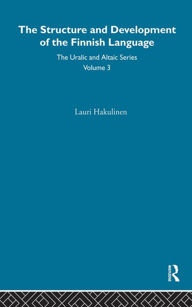 bokomslag Structure and Development of the Finnish Language
