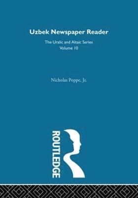 Nicholas Poppe - Uzbek Newspaper Reader, Inbunden
