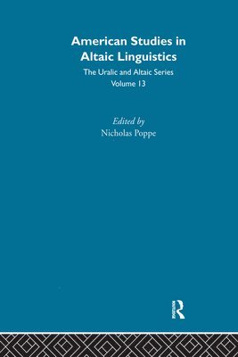 American Studies in Altaic Linguistics 1