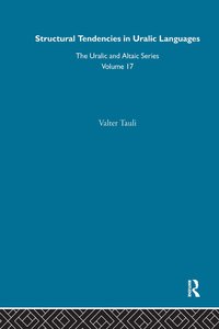 bokomslag Structural Tendencies in Uralic Languages
