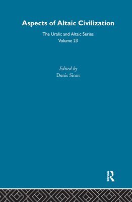 Denis Sinor - Aspects of Altaic Civilization, Inbunden