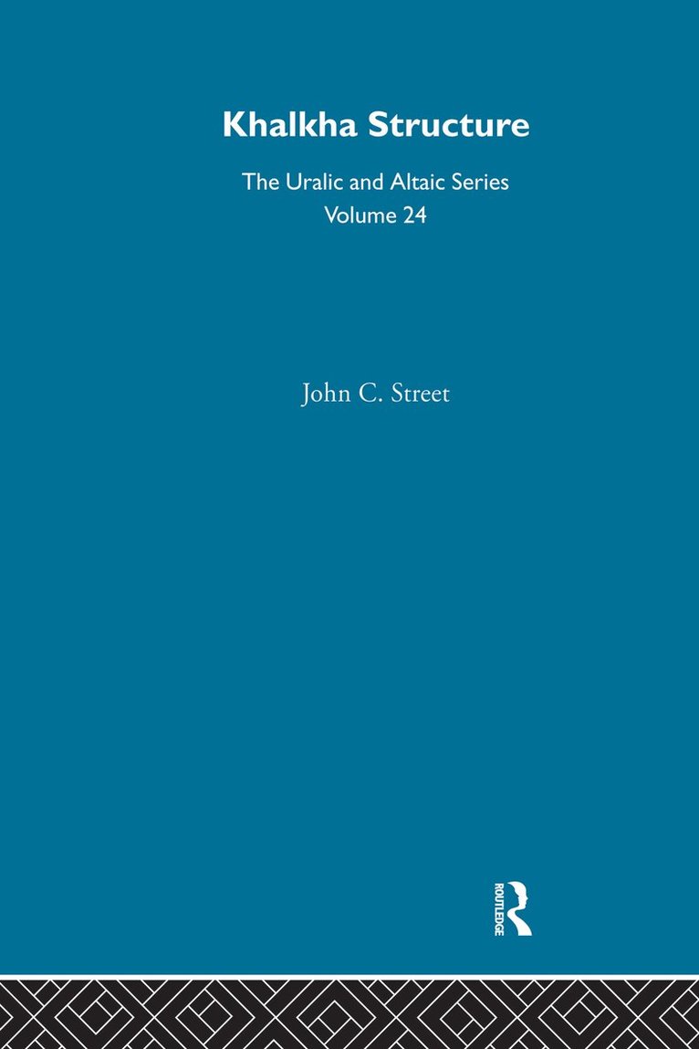 John C. Street - Khalkha Structure, Inbunden