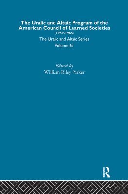 Uralic and Altaic Program of the American Council of Learned Societies