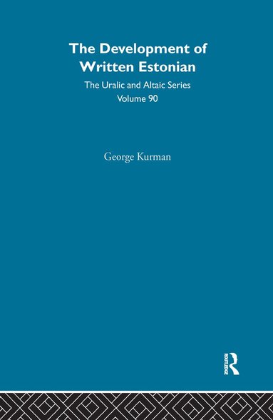 bokomslag Development of Written Estonian