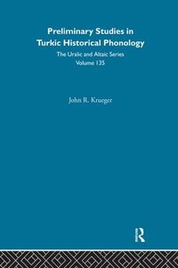 bokomslag Preliminary Studies in Turkic Historical Phonology