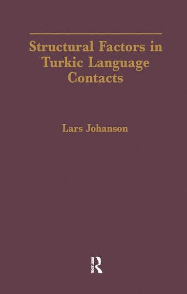 bokomslag Structural Factors in Turkic Language Contacts