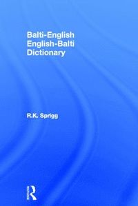 bokomslag Balti-English English-Balti Dictionary