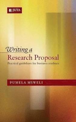 Pumela Msweli - Writing a research proposal, Häftad