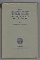 Vitality of the Individual in the Thought of Ancient Israel 1