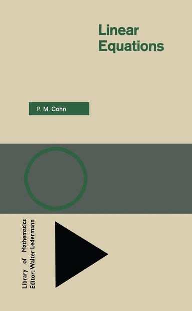 P. M. Cohn - Linear Equations, Häftad