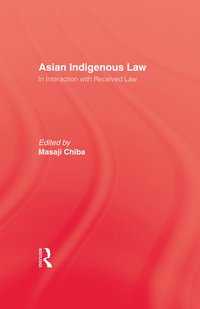 bokomslag Asian Indigenous Law