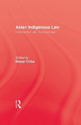 bokomslag Asian Indigenous Law