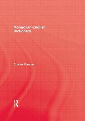 Bawden - Mongolian English Dictionary, Inbunden