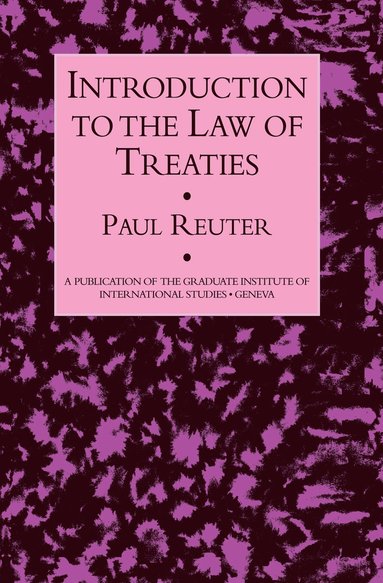 bokomslag Introduction To The Law Of Treaties