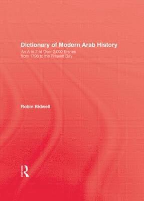 bokomslag Dictionary Of Modern Arab Histor