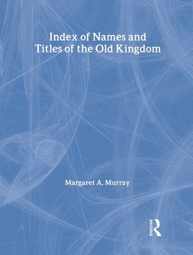 Murray - Index Of Names & Titles Of The, Inbunden