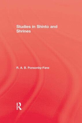 bokomslag Studies In Shinto & Shrines