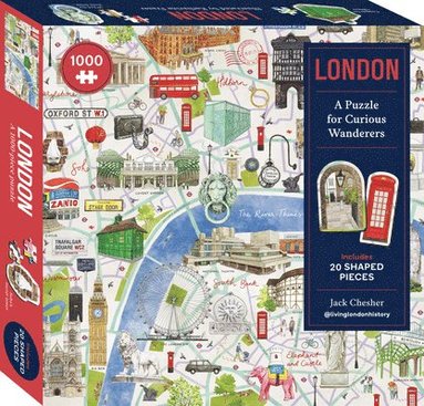 bokomslag Pieces of London: A Hidden-Location Jigsaw with 20 Shaped Pieces