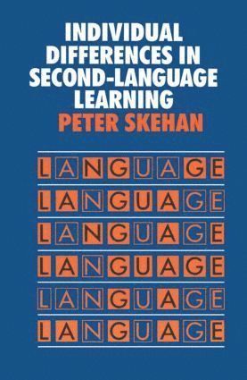 bokomslag Individual Differences in Second Language Learning