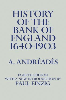 bokomslag History of the Bank of England