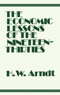 bokomslag Economic Lessons of the 1930s