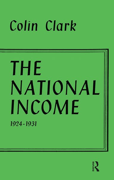 bokomslag National Income 1924-1931