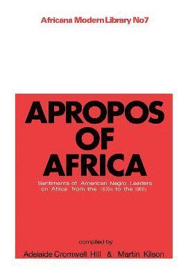 bokomslag Apropos of Africa