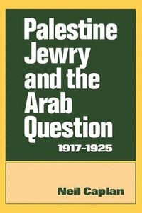 bokomslag Palestine Jewry and the Arab Question, 1917-1925