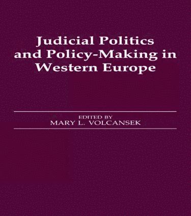 bokomslag Judicial Politics and Policy-making in Western Europe