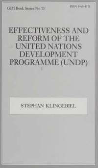 bokomslag Effectiveness and Reform of the United Nations Development Programme (UNDP)