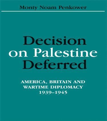bokomslag Decision on Palestine Deferred