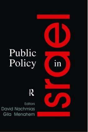 David Nachmias, Gila Menahem - Public Policy in Israel, Häftad